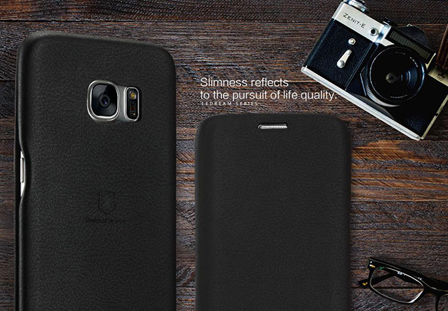 เคสฝาพับ S7 Edge คลุมรอบเครื่องกันรอยได้ดี